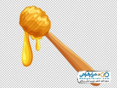 دانلود تصویر وکتوری قاشق عسل خوری با فرمت png