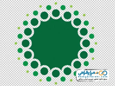 تصویر با کیفیت پترن دایره ای زمینه با فرمت png