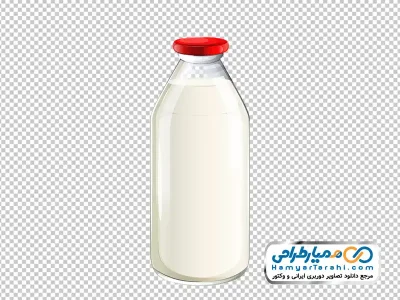 دانلود عکس وکتوری شیشه شیر با فرمت png