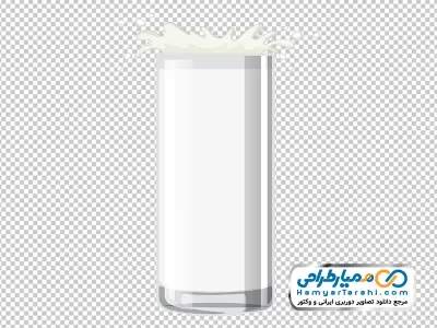تصویر png لیوان شیر وکتوری