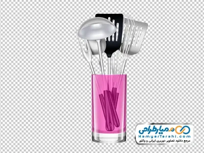 دانلود تصویر وکتوری سرویس کفگیر و ملاقه