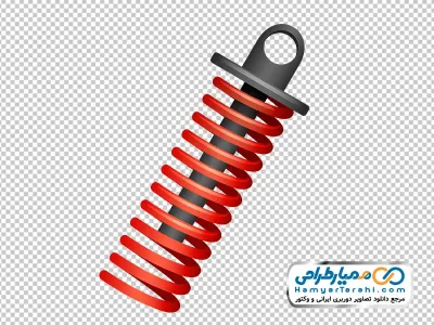تصویر وکتوری کمک فنر ماشین