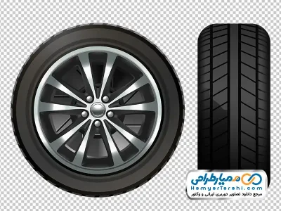 تصویر با کیفیت چرخ ماشین با فرمت png