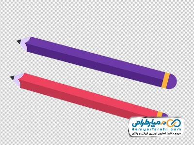 عکس وکتوری مداد سیاه با فرمت png