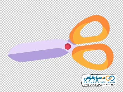 آیکون قیچی کاغذ با فرمت png