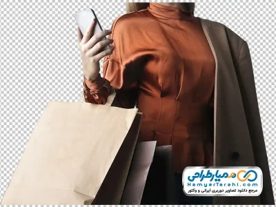 دانلود عکس خانم با ساک خرید