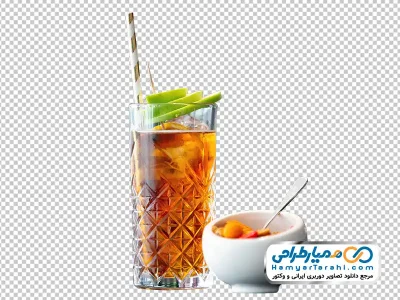 دانلود تصویر با کیفیت لیوان چای یخی