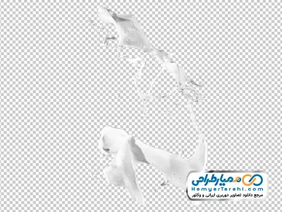 تصویر png پاشش شیر