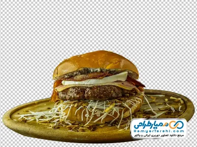 تصویر دوربری همبرگر