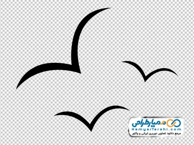 تصویر آیکون پرنده در حال پرواز