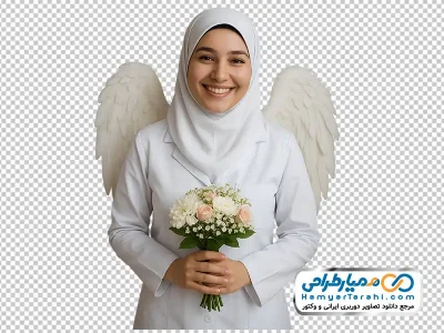 تصویر png خانم پرستار با بال