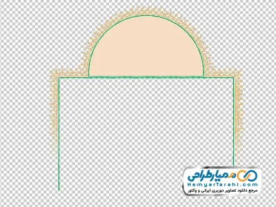 دانلود تصویر وکتوری طاق اسلامی با طرح های تزئینی