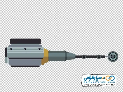 تصویر وکتوری پیستون موتور ماشین با فرمت png