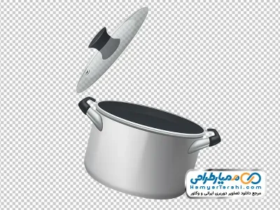 دانلود عکس وکتوری قابلمه استیل با در پیرکس