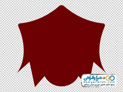 دانلود تصویر png کادر سپر قرمز وکتوری