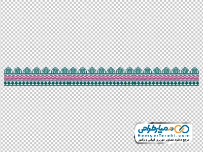 تصویر با کیفیت پترن خطی با نقوش سنتی با فرمت png