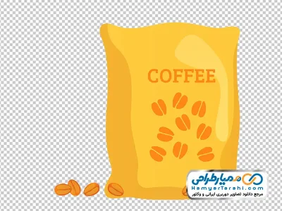 دانلود عکس وکتوری پاکت قهوه