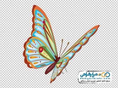 تصویر وکتوری پروانه کج