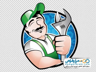 عکس وکتوری با کیفیت تکنسین مکانیکی با فرمت png