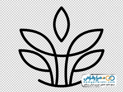 آیکون گل و برگ با فرمت png