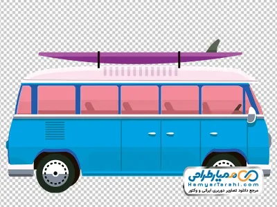 تصویر png ون مسافرتی قدیمی
