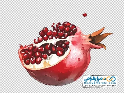 تصویر برش انار با فرمت png