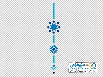 دانلود تصویر وکتوری جدا کننده عمودی با نقوش سنتی