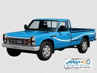 تصویر بدون پس زمینه ماشین نیسان آبی