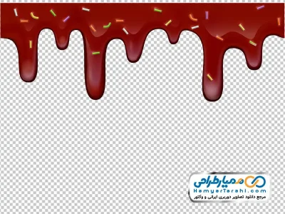 عکس وکتوری سس شکلات در حال چکیدن با دراژه