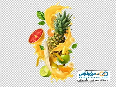 دانلود تصویر png پاشش میوه و آبمیوه