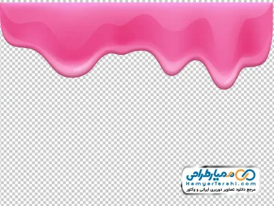 دانلود تصویر وکتوری کرم توت فرنگی در حال چکیدن