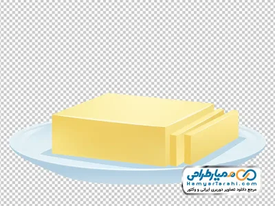 تصویر وکتوری بشقاب کره با فرمت png