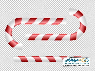 تصویر وکتوری آبنبات عصایی