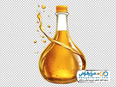 تصویر بدون پس زمینه شیشه روغن زیتون