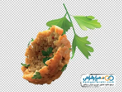 تصویر با کیفیت فلافل با برگ جعفری