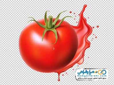 عکس وکتوری گوجه با پاشش آب گوجه