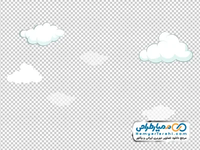 تصویر وکتوری توده های ابر