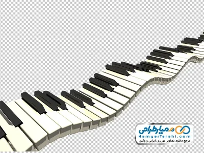تصویر png کیبورد پیانو