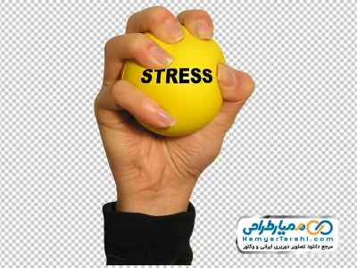 دانلود تصویر png توپ ضد استرس در دست