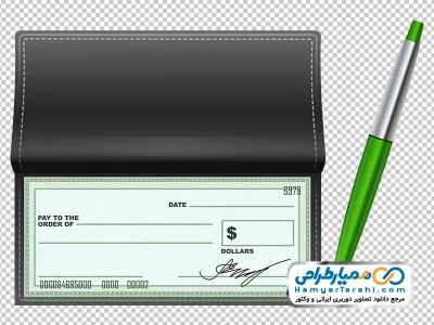 تصویر وکتوری دسته چک با فرمت png