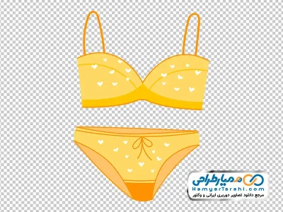 دانلود عکس وکتوری شورت و سوتین دخترانه زرد