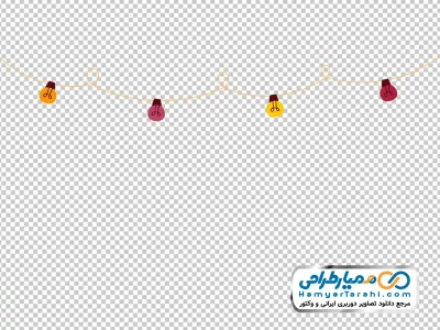 عکس وکتوری ریسه لامپ با فرمت png