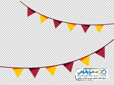 تصویر وکتوری ریسه کاغذ رنگی تولد