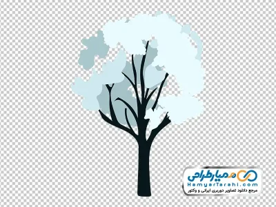 نقاشی درخت زمستانی با فرمت png