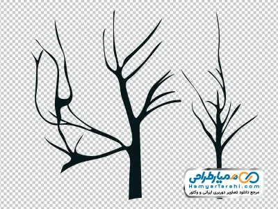 دانلود عکس وکتوری درخت خشک