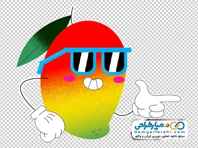 تصویر کارتونی انبه با فرمت png