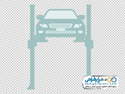 آیکون بالا بر ماشین در مکانیکی با فرمت png