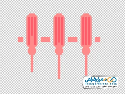 دانلود تصویر وکتوری انواع سایز های پیچ گوشتی