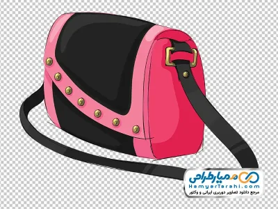 تصویر کیف دستی زنانه با بند بلند با فرمت png