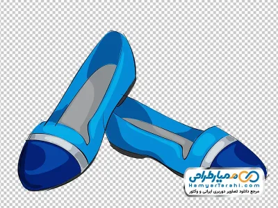 تصویر وکتوری کفش زنانه راحتی با فرمت png